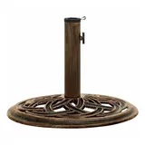 vidaXL Sonnenschirmständer Bronzen 44x44x31 cm Gusseisen