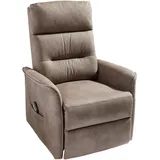 Cantus Relaxsessel, Braun, Metall, Kunststoff, Textil, 76x106x82-158 cm, Relaxfunktion, Liegefunktion, Aufstehhilfe, Wohnzimmer, Sessel, Relaxsessel