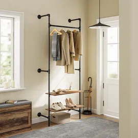 SoBuy KLS19/20 Kleiderständer 91,5 x 48 x 220 schwarz