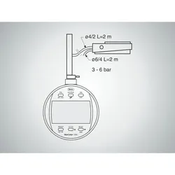 1082 p Pneumatische Abhebung für Messspannen 12,5 und 25 mm