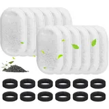 12 sTück Katzenbrunnen Filter, Ersatzfilter Für Trinkbrunnen filter, 12 Stück Kohlefilter Und Schaumfilter, filter Trinkbrunnen Katzen Ersatzfilter Für Edelstahl Trinkbrunnen Für Katzen Und Hunde