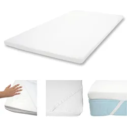 6cm Memoryfoam-Matratzentopper HWC-E63, Topper Matratzenauflage Matratzenschoner ~ 140x200cm Viscoschaum