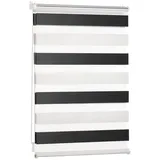 Everbrent Doppelrollo 100 x 195 cm Schwarz/Weiß