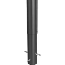 Biohort Sichtschutzelement 180 x 40 cm Dunkelgrau Metall 2 St.