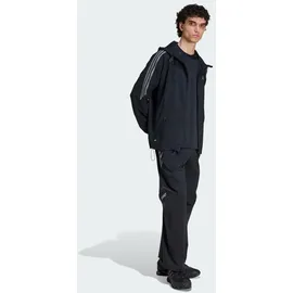 adidas STRIPED REGULAR WINDRUNNER Jacke Unisex Schwarz XL