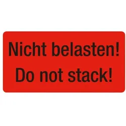 EICHNER Verpackungsetiketten Hinweis »Nicht belasten!« rot, 10x5 cm