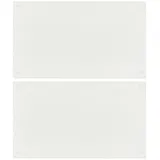 vidaXL Schneidebretter 2 Stk. Transparent Blasenmuster Hartglas