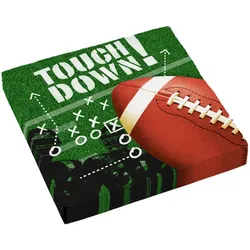 16 Touchdown Football Servietten 33 x 33cm - OS