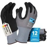 PROFIT Pro fit Handschuh extra Gr.10 grau/schwarz en 388/EN 407 PSA II