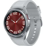 Silver 43 mm LTE Hybrid EcoLeather Band Silver