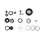 RockShox Service Kit Full Sid/Reba SA Fahrrad-Service Kit schwarz