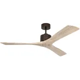 CasaFan Macau 132 cm Deckenventilator bronze geölt/naturholz hell