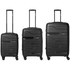 e-Trado Reisekoffer Kofferset 3 tlg aus PP mit 4 Rollen