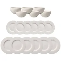 Villeroy & Boch Manufacture Rock Tafelservice 18-tlg. weiß