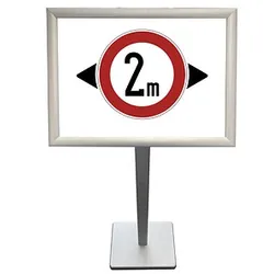 LMG Infoständer silber DIN A3