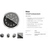 MEBUS Wanduhr 45,0 cm 14120 silber