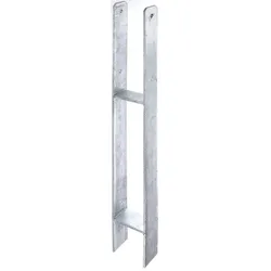 Alberts® H-Pfostenträger 300x60x6mm Gesamtlänge 800mm für verschiedene Pfostenstärken 90 mm