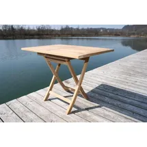 LINDER EXCLUSIV Gartentisch Klapptisch 100 x 70 x 75 cm Braun