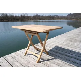LINDER EXCLUSIV Gartentisch Klapptisch 100 x 70 x 75 cm Braun