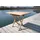 LINDER EXCLUSIV Gartentisch Klapptisch 100 x 70 x 75 cm Braun