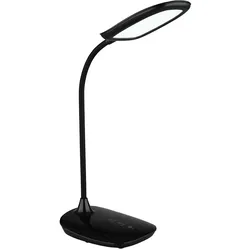 Tischlampe Tischleuchte Leselampe Touchdimmer Schreibtischlampe flexibel, schwarz, 9W, 520lm warmweiß-kaltweiß, LxH 28 x 40 cm