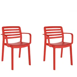 Resol garbar WIND Sessel Indoor, Outdoor Set 2 Rot