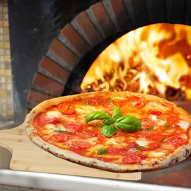 Relaxdays Pizzaschieber XXL Bambus 50 x 38 cm eckig