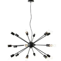 Brilliant Pendelleuchte Dree Pendelleuchte 98cm schwarz matt Metall 18x