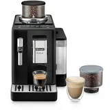 De'Longhi Rivelia EXAM440.35.B Kaffeevollautomat mit Milchaufschäumdüse, Wechselbarer Bohnenbehälter, 8 Kaffeegetränke auf Knopfdruck, Extra-Shot-Funktion, 3,5" Touch-Display, Onyx Schwarz