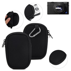 K-S-Trade Kameratasche für Sony Cyber-shot DSC-RX100 VII, Kameratasche Schutz-Hülle Kompaktkamera Tasche Travelbag sleeve schwarz