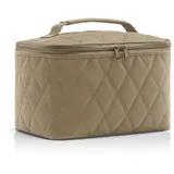 Reisenthel cometic case Rhombus Olive - quadratischer Kulturbeutel, Gepäckorganisator, Kosmetiktasche
