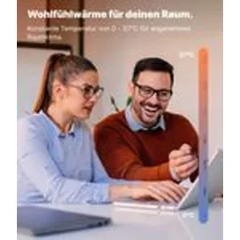 Viesta VIESTA® Infrarot Wandheizung mit Thermostat [FERNBEDIENUNG+WIFI Steuerung] – Carbon Crystal Infrarot Paneel App steuerbar – TH12 WIFI – 120x30 Cm - 360 W -