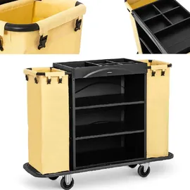 Uniprodo Reinigungswagen 150 kg Schwarz 2 St.