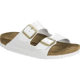 Birkenstock Arizona Birko-Flor Lack schmal patent white 40