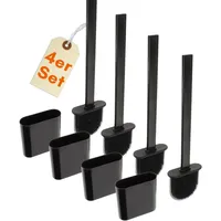 GarPet WC-Bürste 4er Set Schwarz