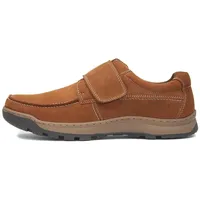 Hush Puppies Casper Klassische Herren-Schuhe mit Touch-Verschluss, hautfarben, 43 EU - 43 EU