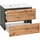 WELLTIME Waschbeckenunterschrank WELLTIME "Lucca", grau (eichefarben, eichefarben, graphit), B:60cm H:56cm T:47cm, Schränke, Waschbeckenunterschrank, Badmöbel, Waschtisch inkl. Waschbecken, Breite 60 cm
