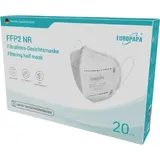 EUROPAPA® 200x FFP2 Weiss Masken Atemschutzmaske 5-Lagen Staubschutzmasken hygienisch einzelverpackt Stelle zertifiziert EN149 Mundschutzmaske EU2016/425