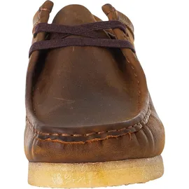 CLARKS Originals Wallabee-Lederschuhe, Braun 44 EU