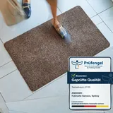 MY HOME Fußmatte MY HOME "Sydney, Made in Netherlands", braun, B:100cm H:6mm L:150cm, Baumwolle, Teppiche, Fußmatte, Schmutzfangmatte, melierte Optik, rutschhemmend, für In- und Outdoor