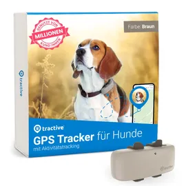 tractive GPS Tracker für Hunde - Set braun