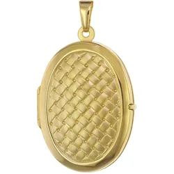 trendor 75432 Medaillon mit Flechtmuster Gold 333 / 8K