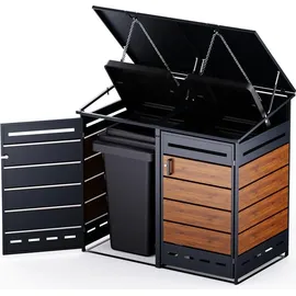 RS Trade Mülltonnenbox 2er 240 L anthrazit