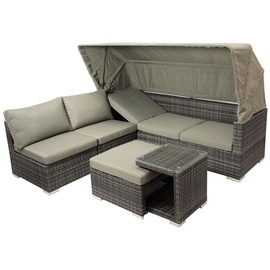 DEGAMO Lounge-Set Manacor 16-tlg. grau inkl. Polstern