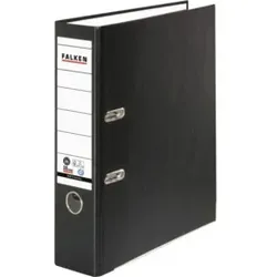 FALKEN Ordner Papier A4 8cm schwarz 11285558 Recycolor