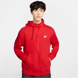 NIKE Sportswear Club Fleece Kapuzenjacke 657 - university red/university red/white 3XL