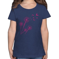 Shirtracer T-Shirt Pusteblume mit Vögel Kinderkleidung und Co blau 116 (5/6 Jahre)