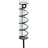Regenmesser Aus Glas Für Den Außenbereich, Regenmesser Aus Glas Mit Metallpfahl, Regenmessrohr Für Den Außenbereich, Regenmesser Aus Glas Für Den Garten Mit Klarer Skala (43 Cm)