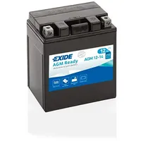 Exide AGM12-14 AGM-Ready Motorrad Starter-Batterie 12V 12Ah 210A