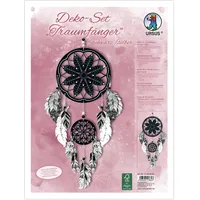 Ursus Deko Set Traumfänger Schwarz/Silber, Set enthält Material für